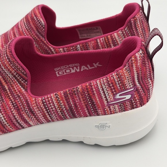 Skechers Go Walk GoGa Max Sneakers Women's 6.5 Pink Multi Striped Slip On Casual - Picture 9 of 14